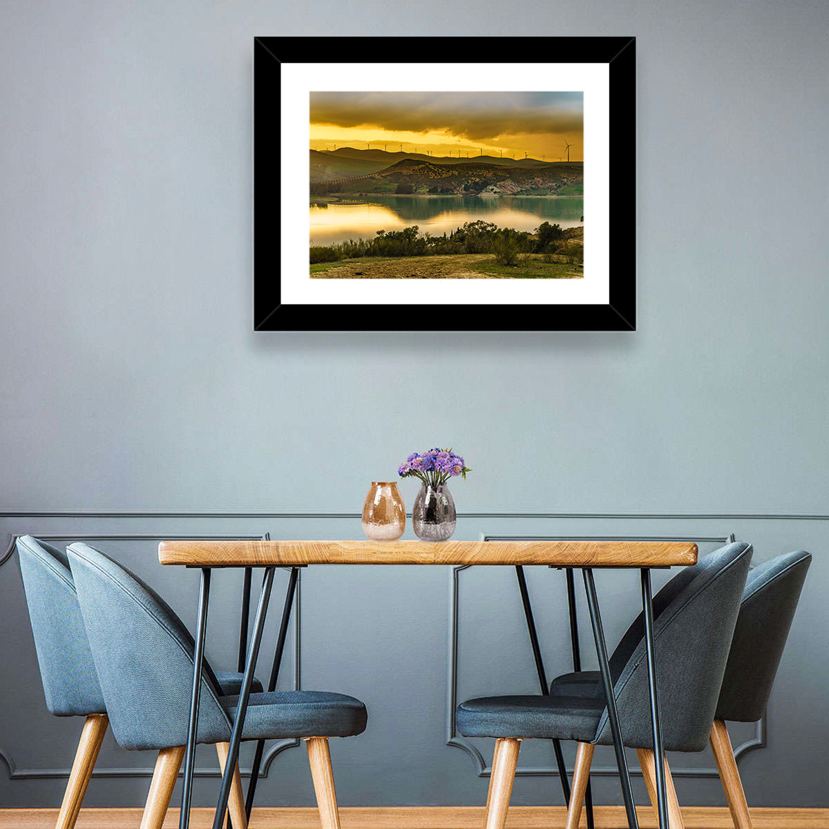 Andalucia Wind Farm at Golden Hour Wall Art