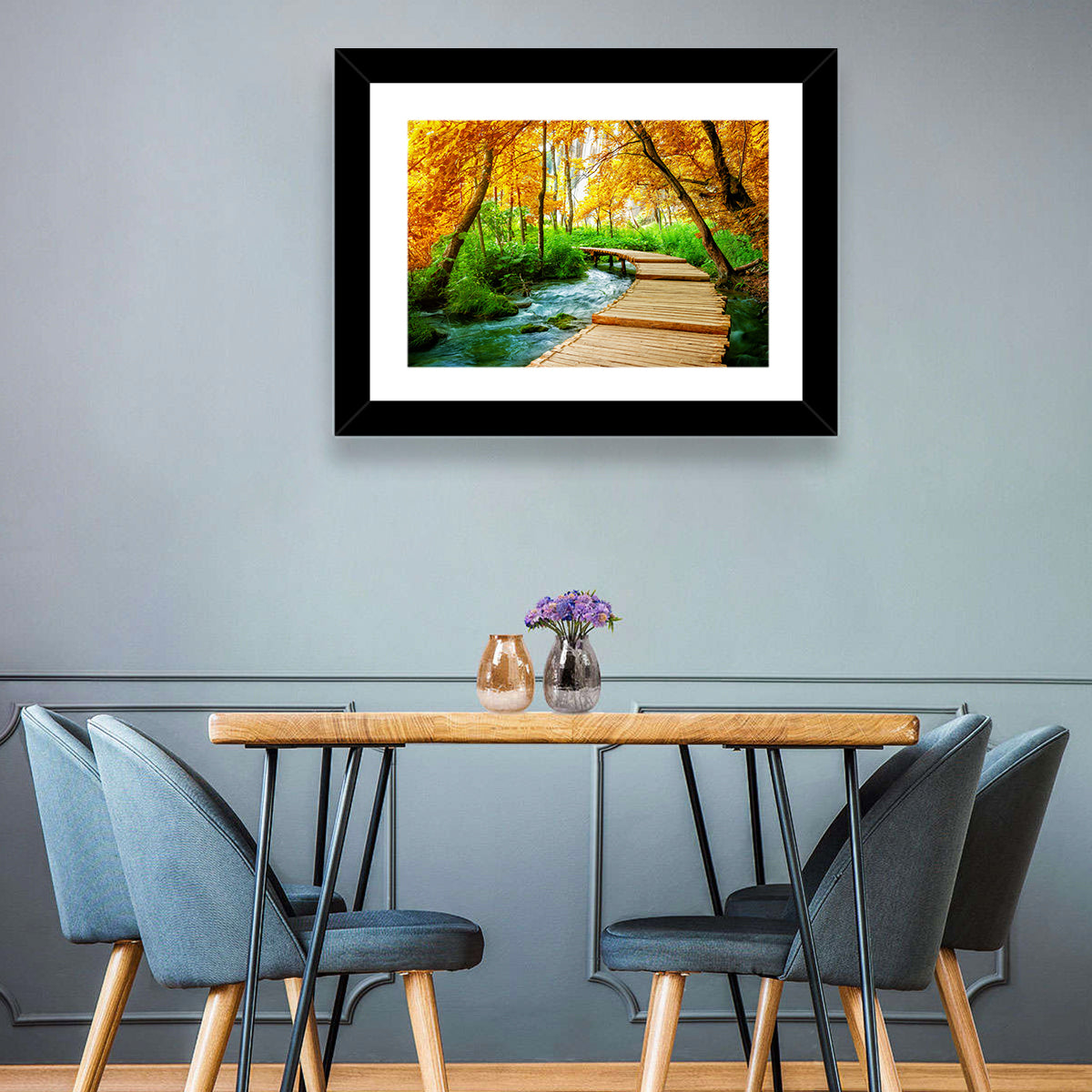 Plitvice Autumn Boardwalk Wall Art