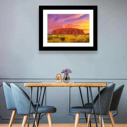 Uluru Golden Hour Sunset Wall Art