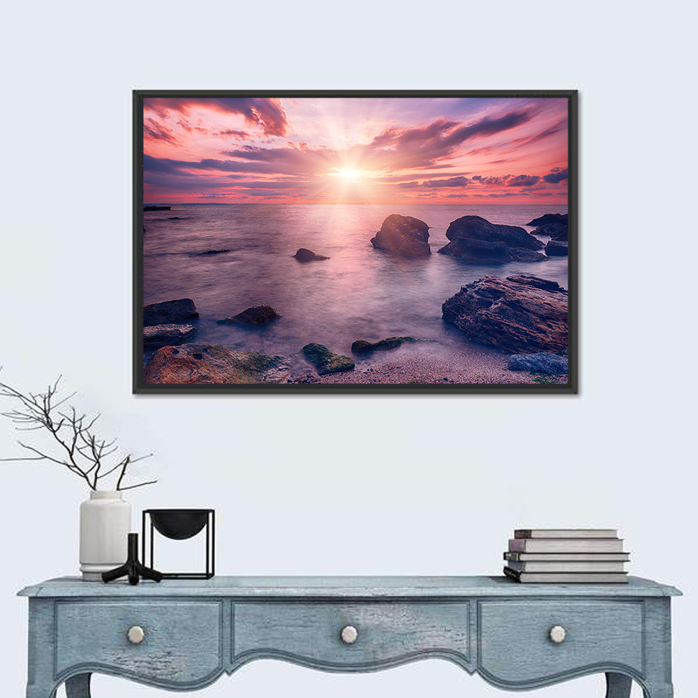 Ethereal Sea Sunrise Wall Art