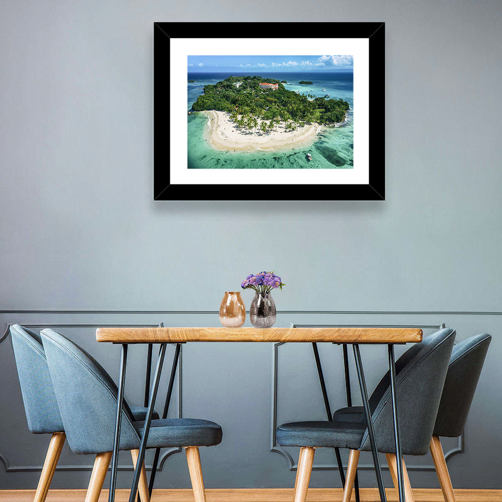 Cayo Levantado Aerial Beach Resort Wall Art