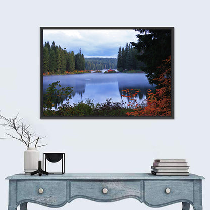 Lynn County Lake Cabin Reflection Wall Art