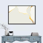 Golden Kintsugi Streams Wall Art