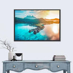 Bora Bora Overwater Bungalows Wall Art