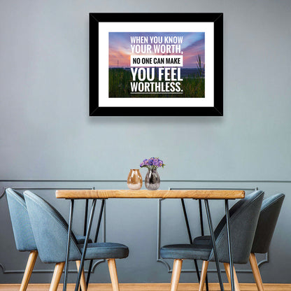 When You Know Your Worth, Golden Hour Wall Art