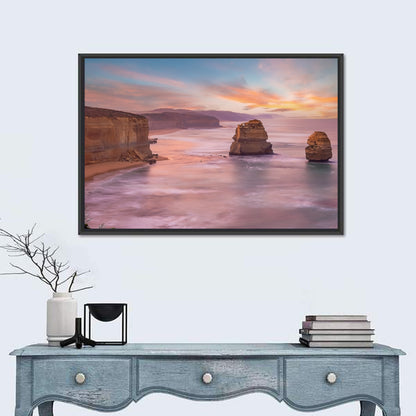 Twelve Apostles Sunset Sea Stacks Wall Art