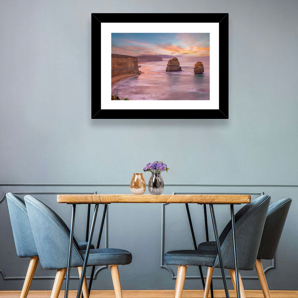 Twelve Apostles Sunset Sea Stacks Wall Art