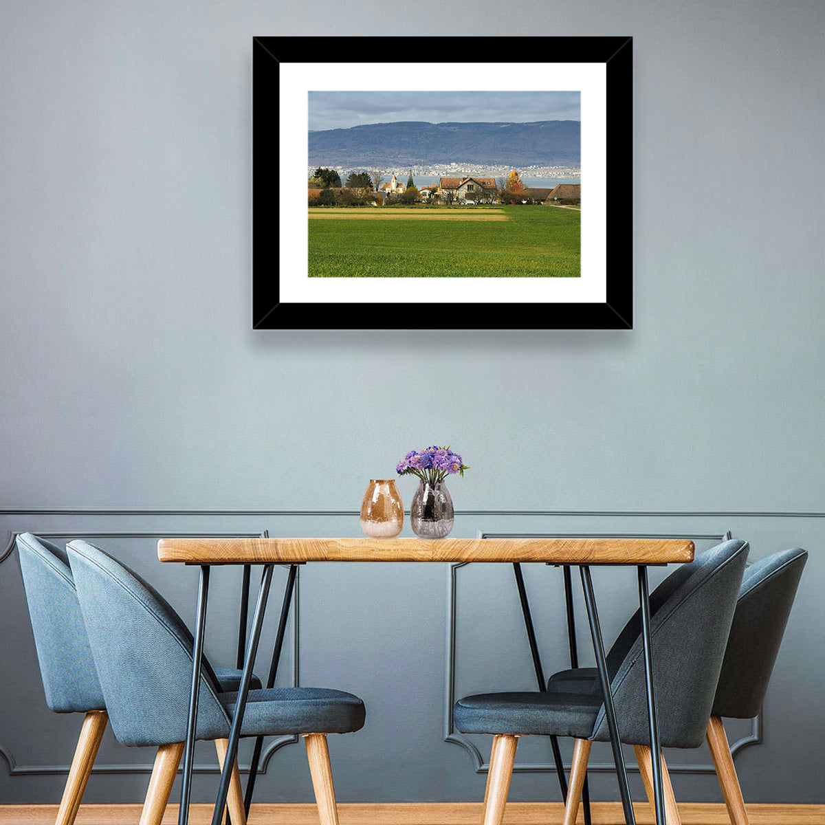 Lake Neuchatel Countryside View Wall Art