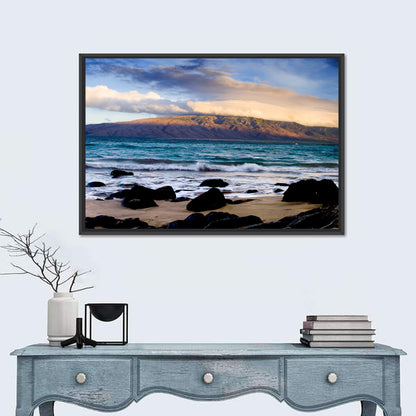 Kihei Golden Coastline Wall Art