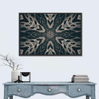Black Gothic Demon Mandala Wall Art