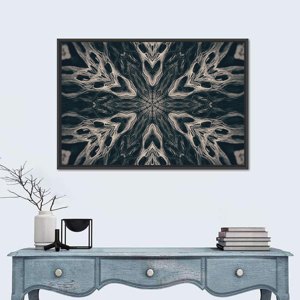 Black Gothic Demon Mandala Wall Art