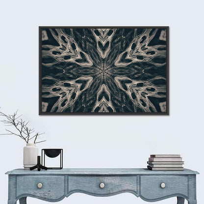 Black Gothic Demon Mandala Wall Art