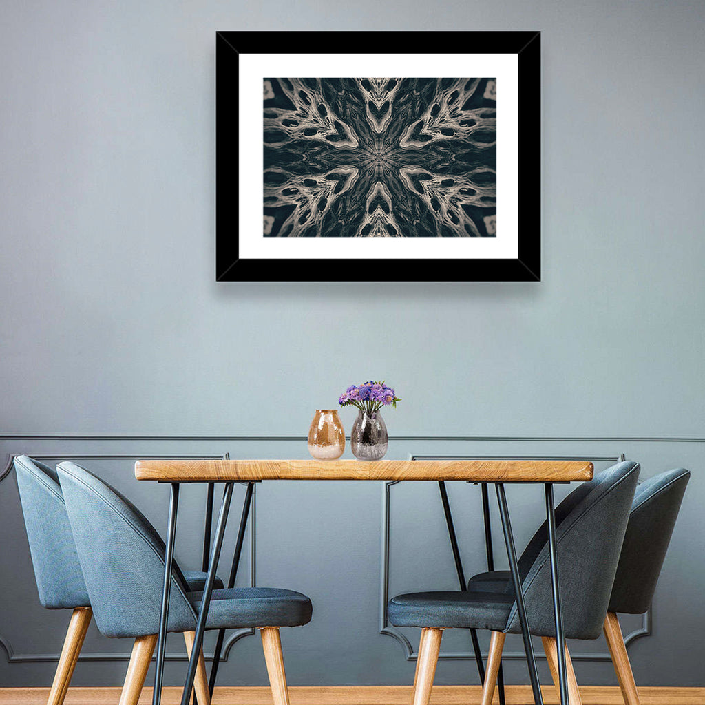 Black Gothic Demon Mandala Wall Art