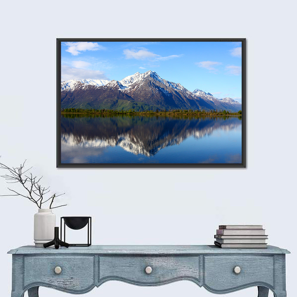 Pioneer Peak Reflected in Jim Lake Wall Art