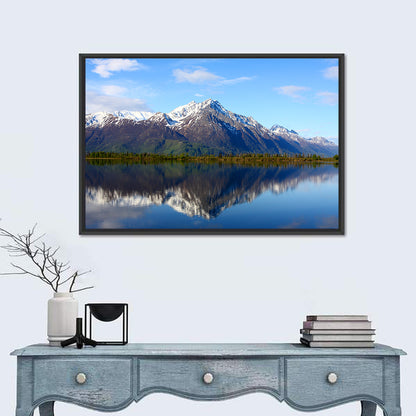 Pioneer Peak Reflected in Jim Lake Wall Art