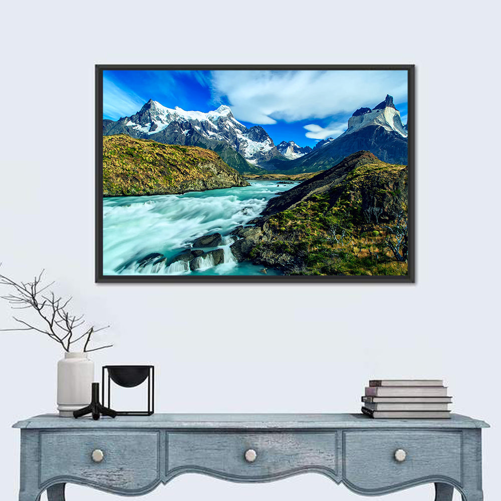 Torres Del Paine Glacier Stream Wall Art