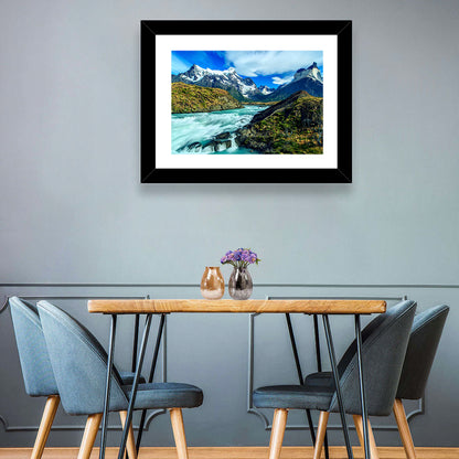 Torres Del Paine Glacier Stream Wall Art