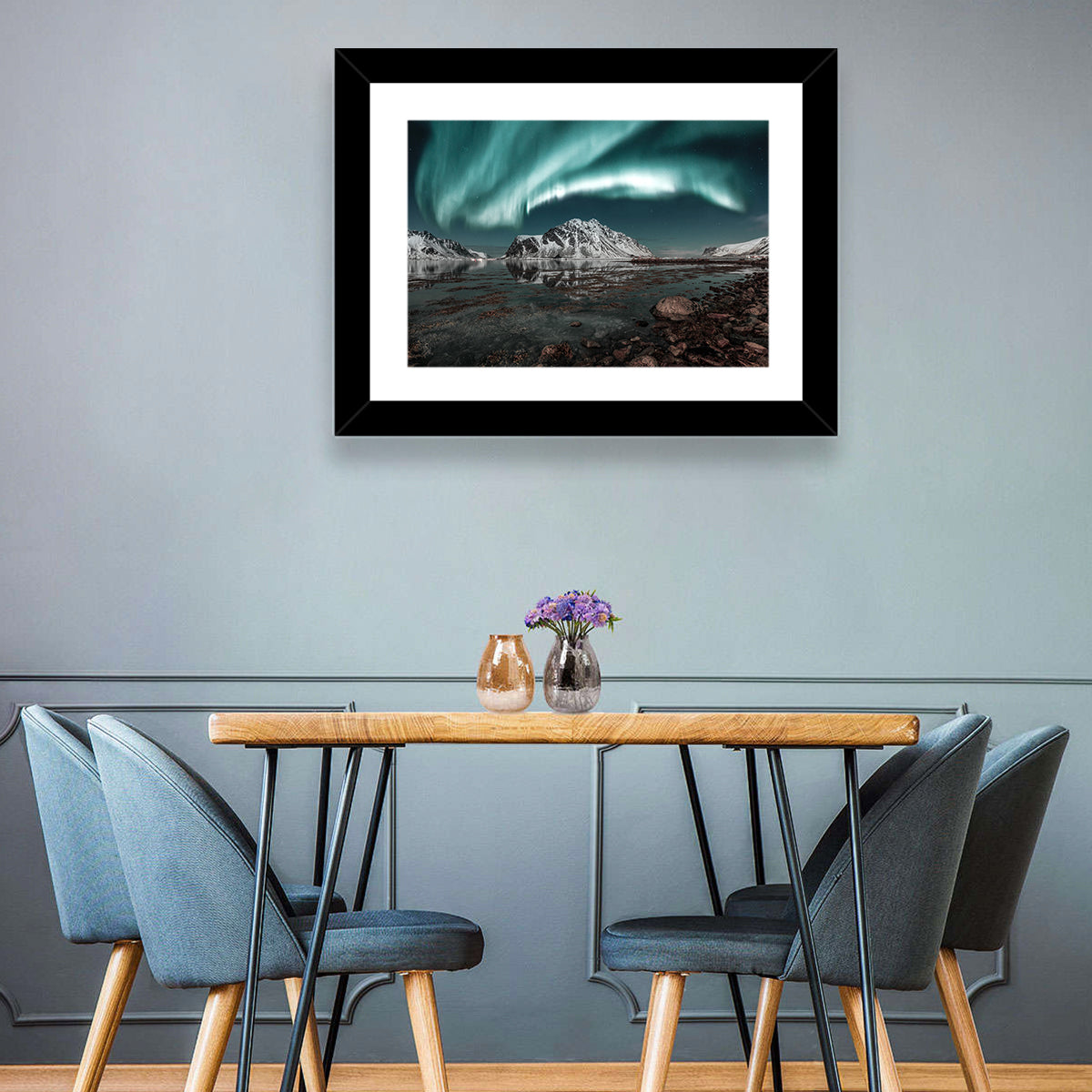 Lofoten Aurora Reflection Wall Art