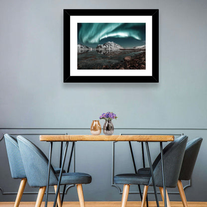 Lofoten Aurora Reflection Wall Art