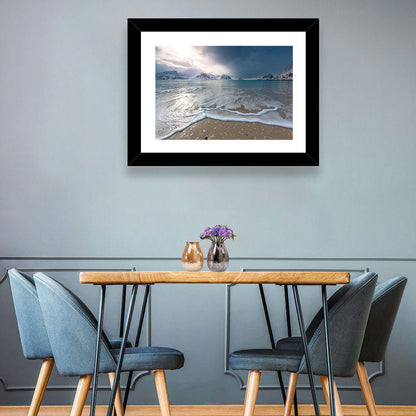 Haukland Beach Winter Light Wall Art