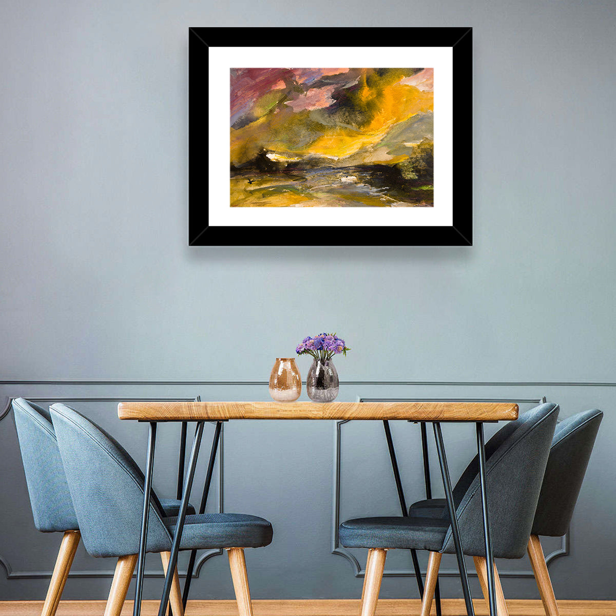Coastal Storm Over Distant Water Wall Art