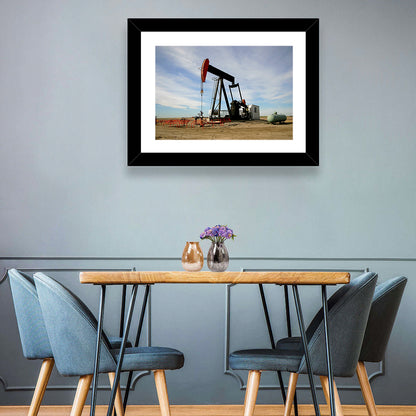 Pump Jack with Storage Tank Wall Art