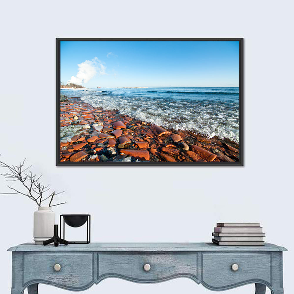 Lake Ontario Terracotta Shoreline Wall Art