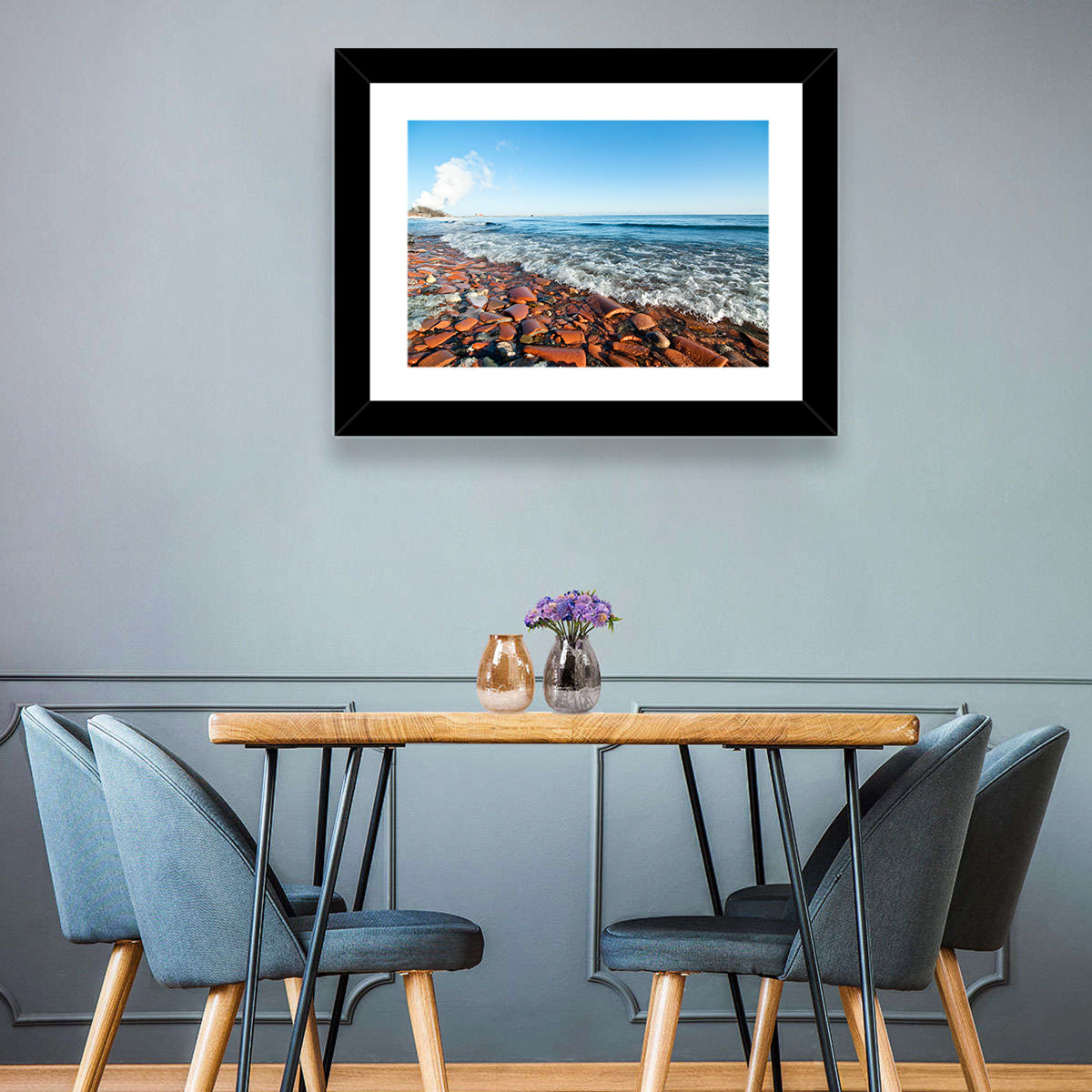 Lake Ontario Terracotta Shoreline Wall Art