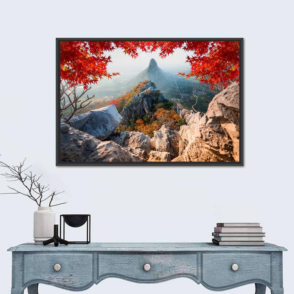 Khao Nor Maple Framed Peak Wall Art