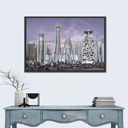 Futuristic Skyscrapers Wall Art