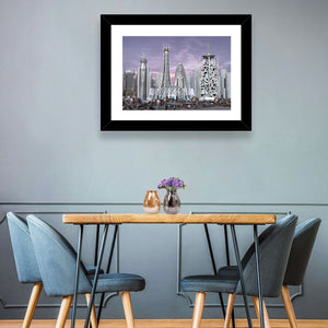 Futuristic Skyscrapers Wall Art