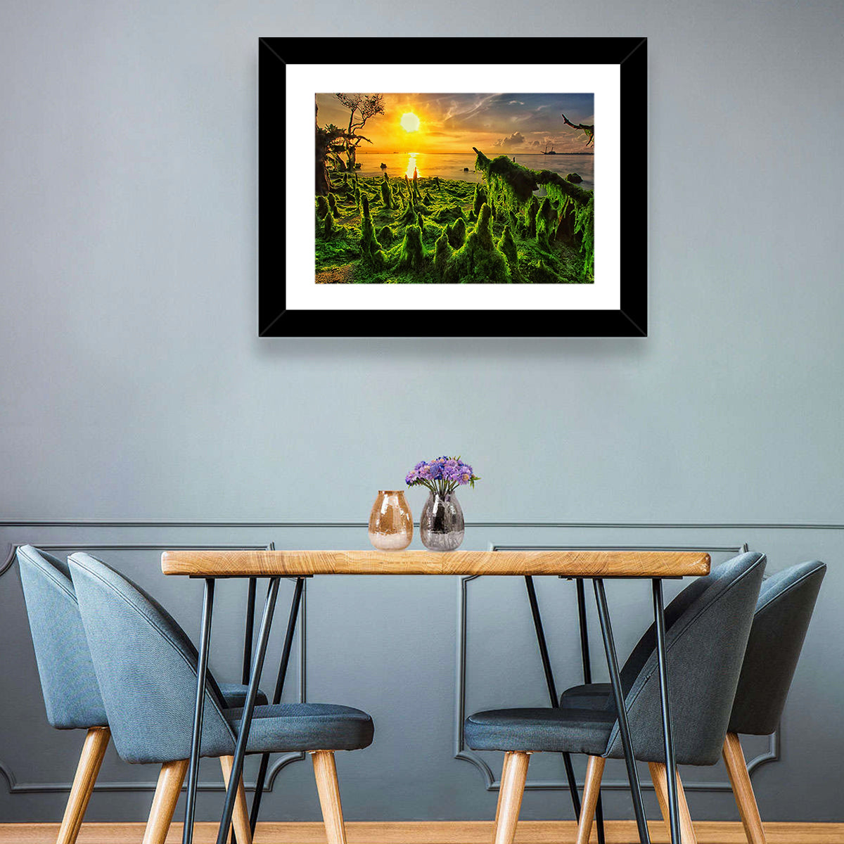 Mangrove Roots at Sunset Wall Art