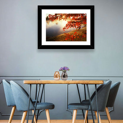 Autumn Pond Sunrise Connecticut Wall Art
