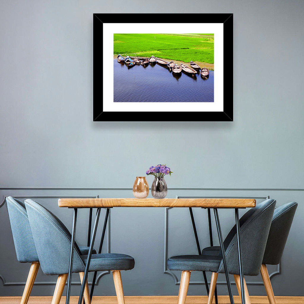 Boats at the Shoreline Wall Art