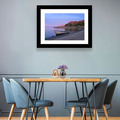 Lake Chapala Shoreline at Dusk Wall Art