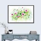 Airy Wildflower Meadow Watercolor Wall Art