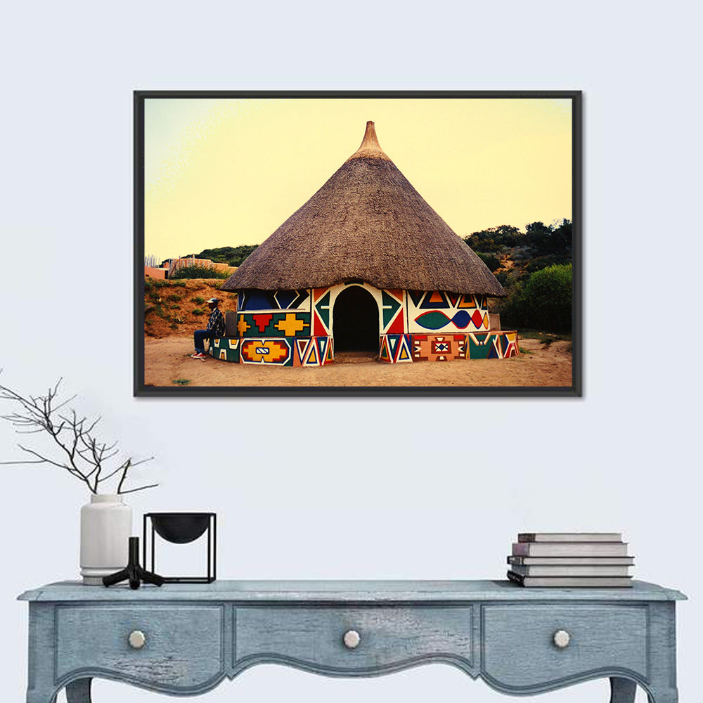 Ndbele Tribe Hut Wall Art