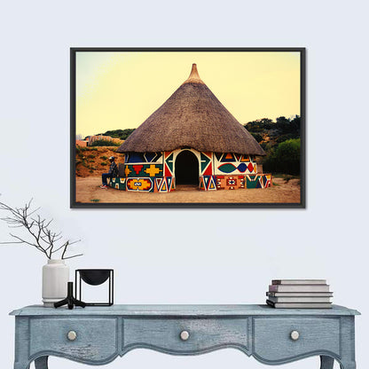 Ndbele Tribe Hut Wall Art