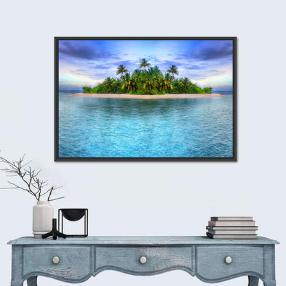 Tropical Maldives Island Wall Art