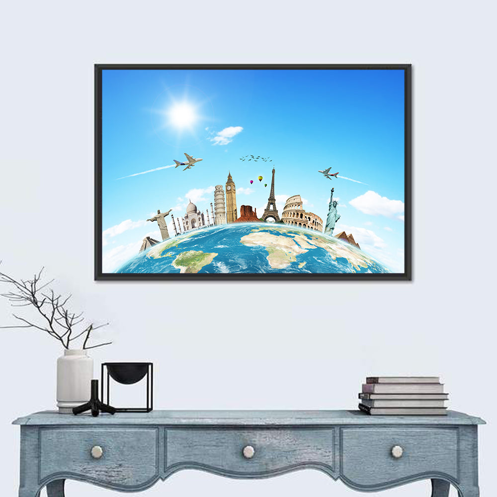 World Monuments Montage Wall Art