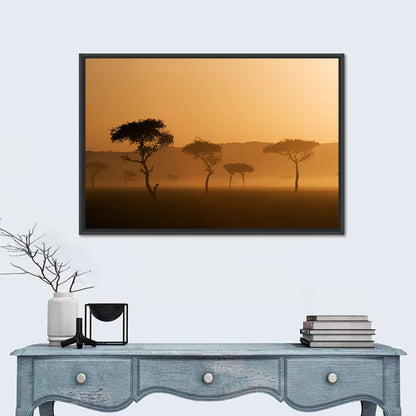 Massai Mara Morning Mist Wall Art