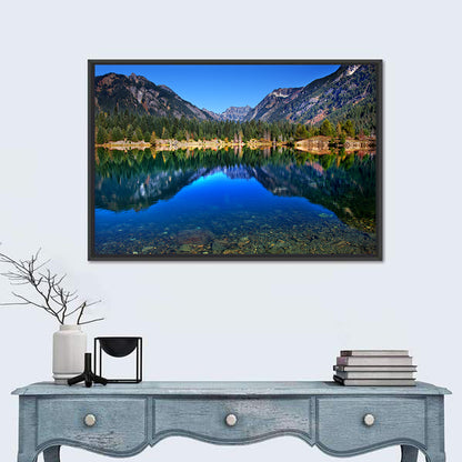 Gold Lake Reflection Wall Art
