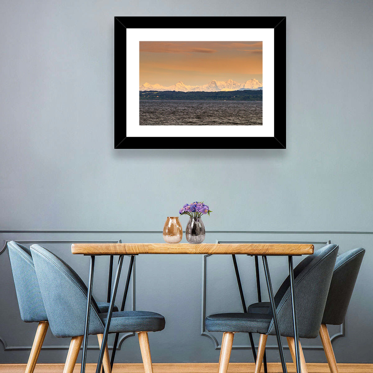 Lake Neuchatel Golden Hour Wall Art