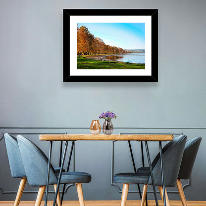 Lake Bolsena Autumn Shoreline Wall Art