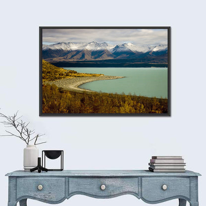 Lake Pukaki Autumn Shoreline Wall Art