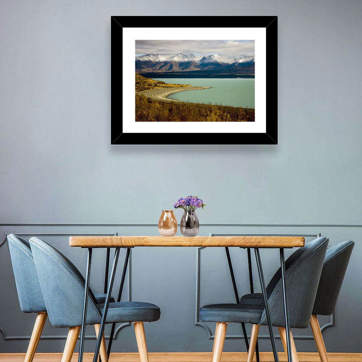 Lake Pukaki Autumn Shoreline Wall Art