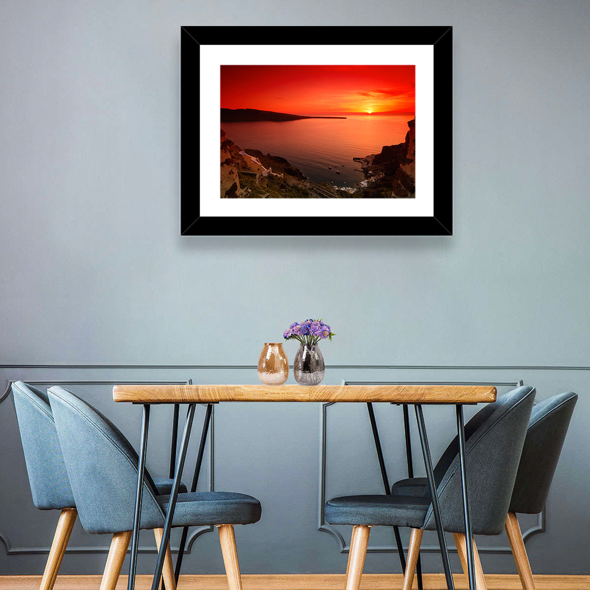 Ammoudi Bay Sunset, Oia Wall Art