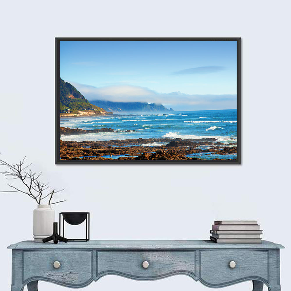 Misty Oregon Coast Tide Pools Wall Art
