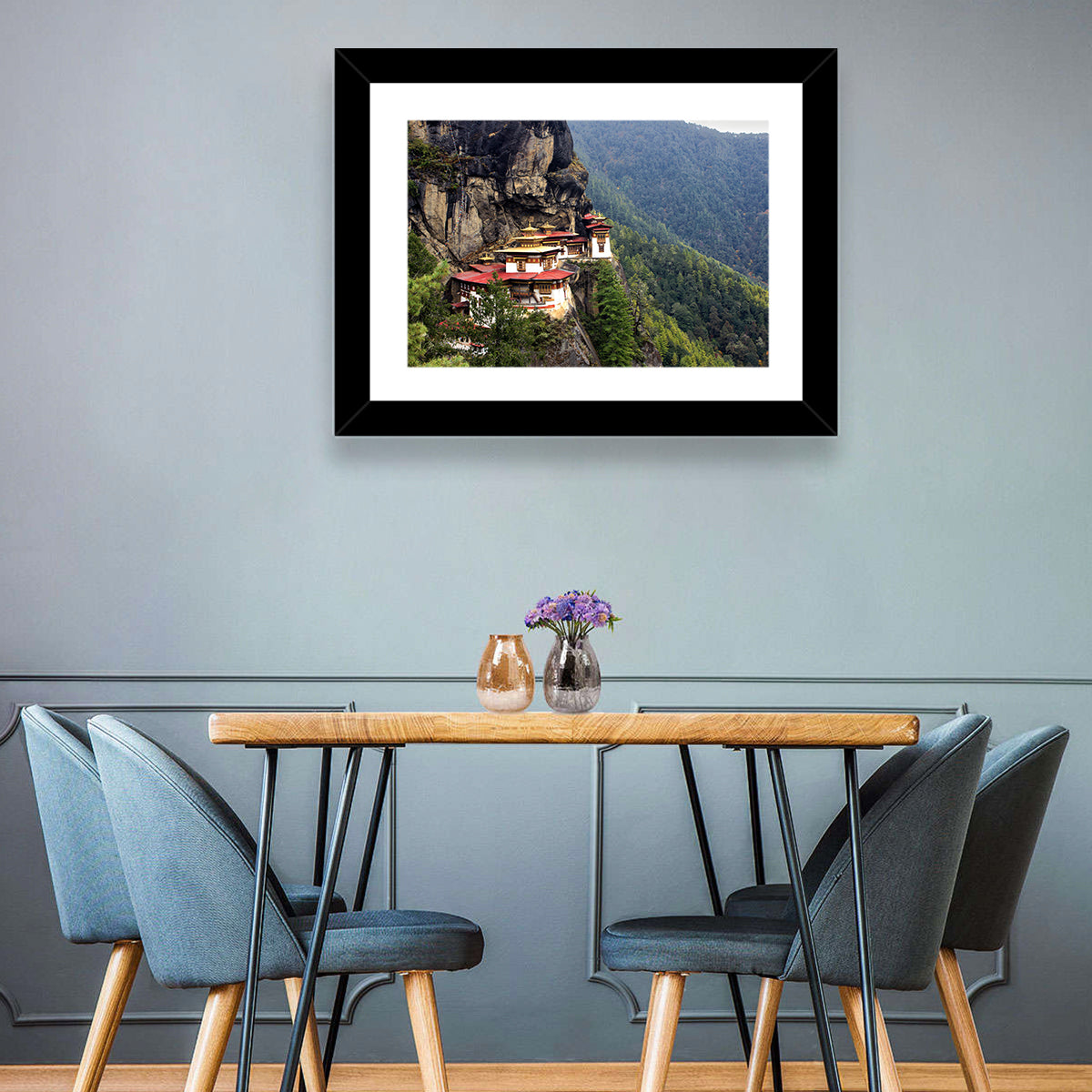 Tiger's Nest Monastery, Paro Bhutan Wall Art in a room, landscape