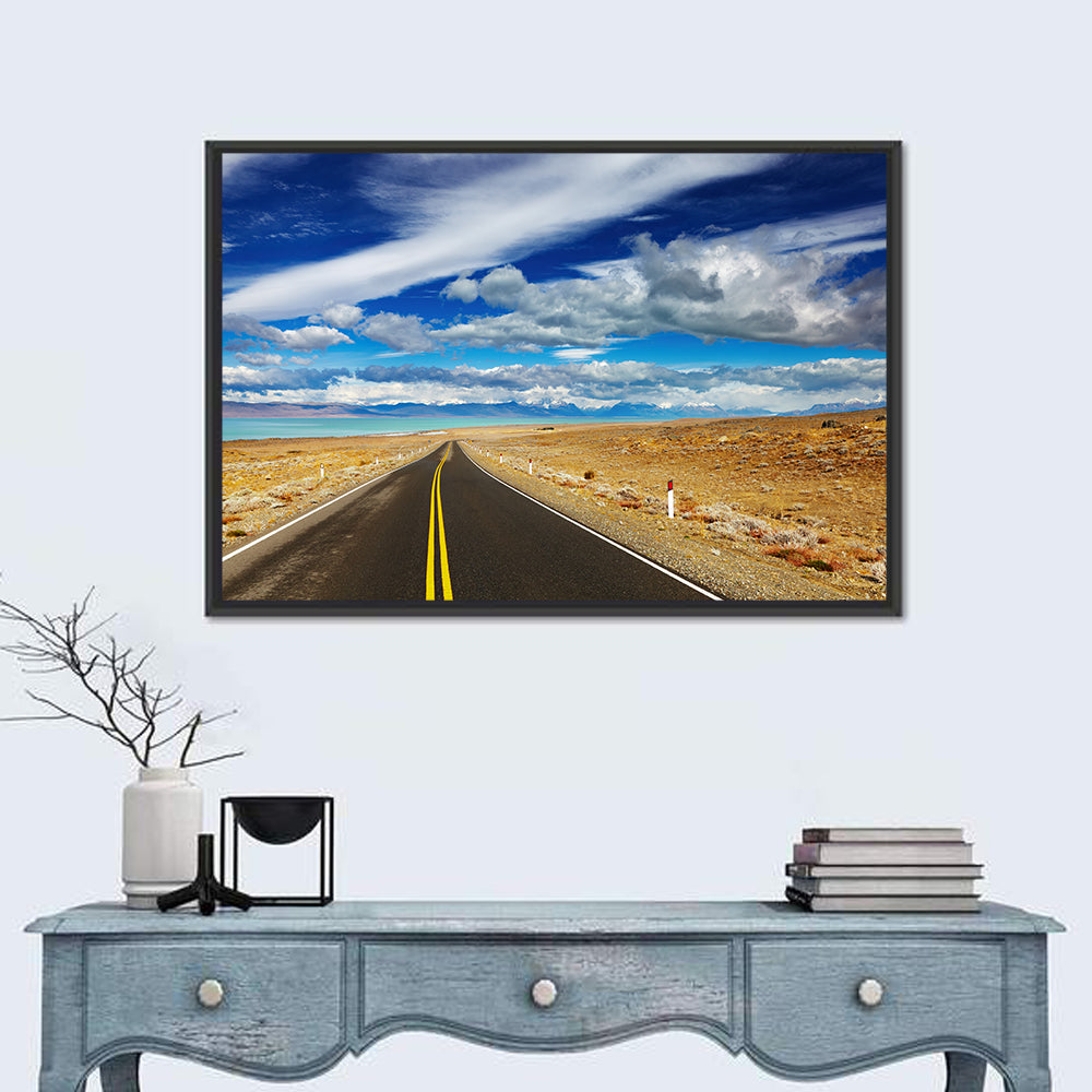 Road to Viedma Lake, Patagonia Wall Art in a room, landscape